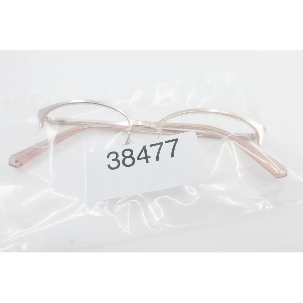 Swarovski SK 5296 028 Rose Gold Crystal Detail Semi Rimless Eyeglasses 52-16-140